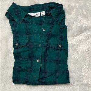 St Johns Bay plaid button up shirt